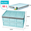 Light Blue Folding 30L Car Trunk Nắp tổ chức